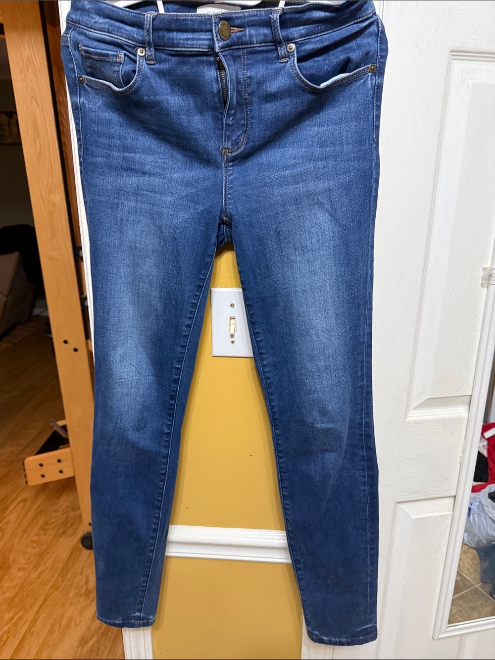 LOFT Blue Skinny Stretch Jeggings